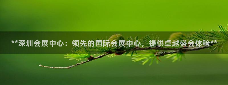 果博公司：**深圳会展中心：领先的国际会